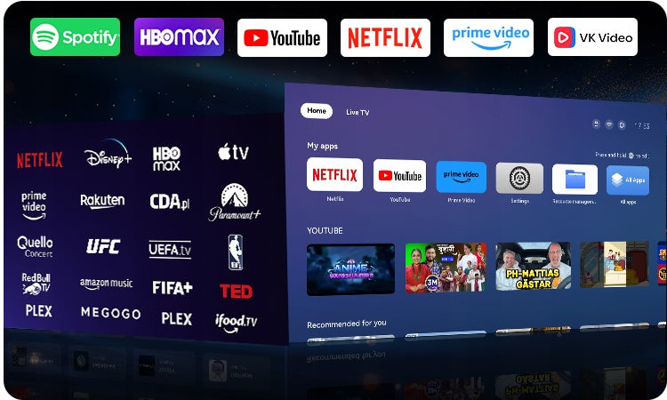 LED PROJECTOR LINUX TV PROJECTOR maXvision LX1 1200 ANSI 4K AUTO NETFLIX Packaging status original