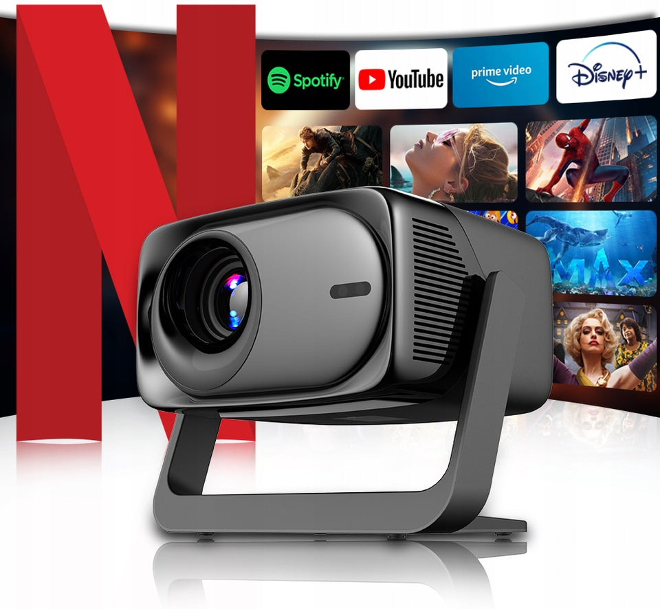 LED PROJECTOR LINUX TV PROJECTOR maXvision LX1 1200 ANSI 4K AUTO NETFLIX