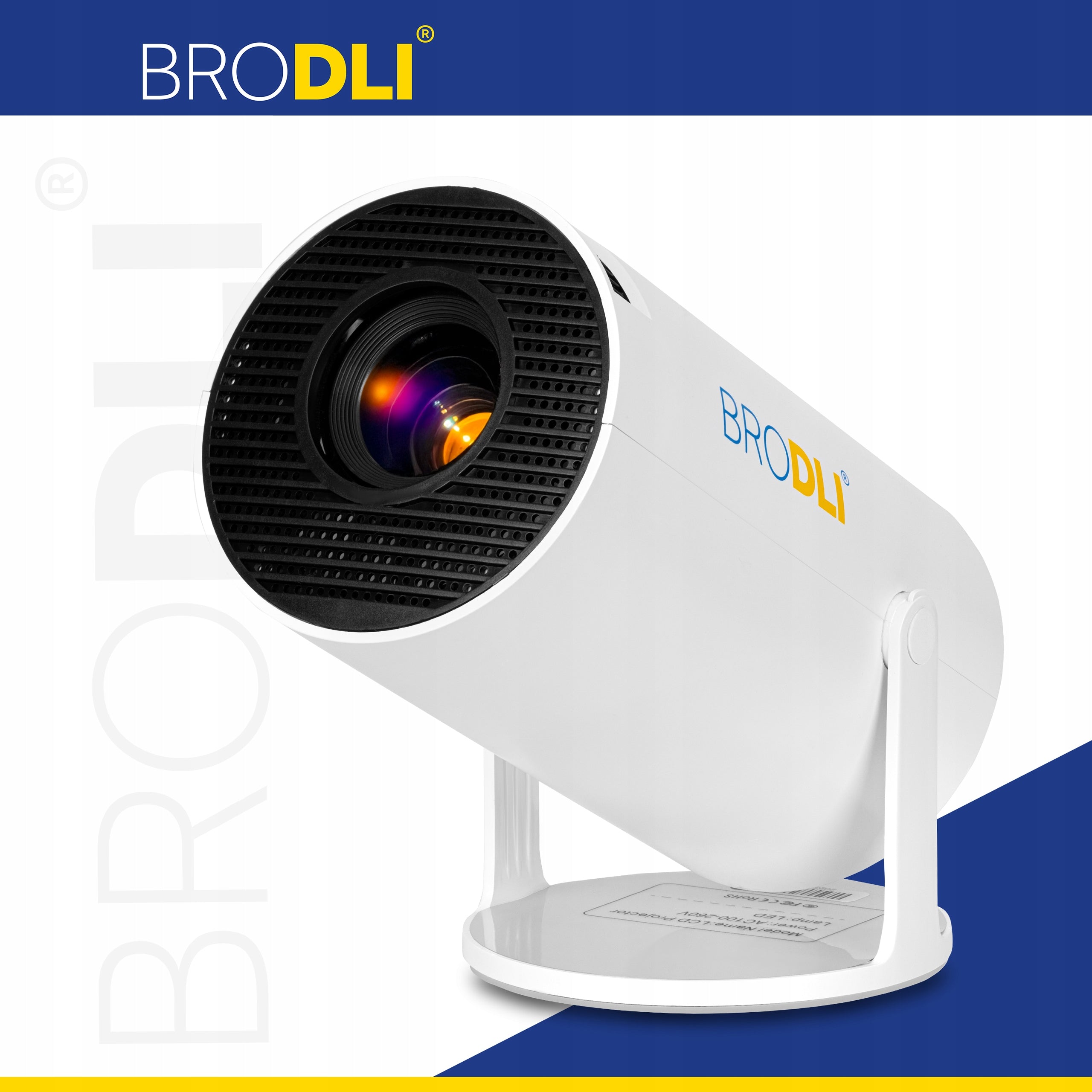 LED PROJECTOR PORTABLE MULTIMEDIA PROJECTOR ANDROID TV WI-FI BLUETOOTH EAN (GTIN) 5903990680878