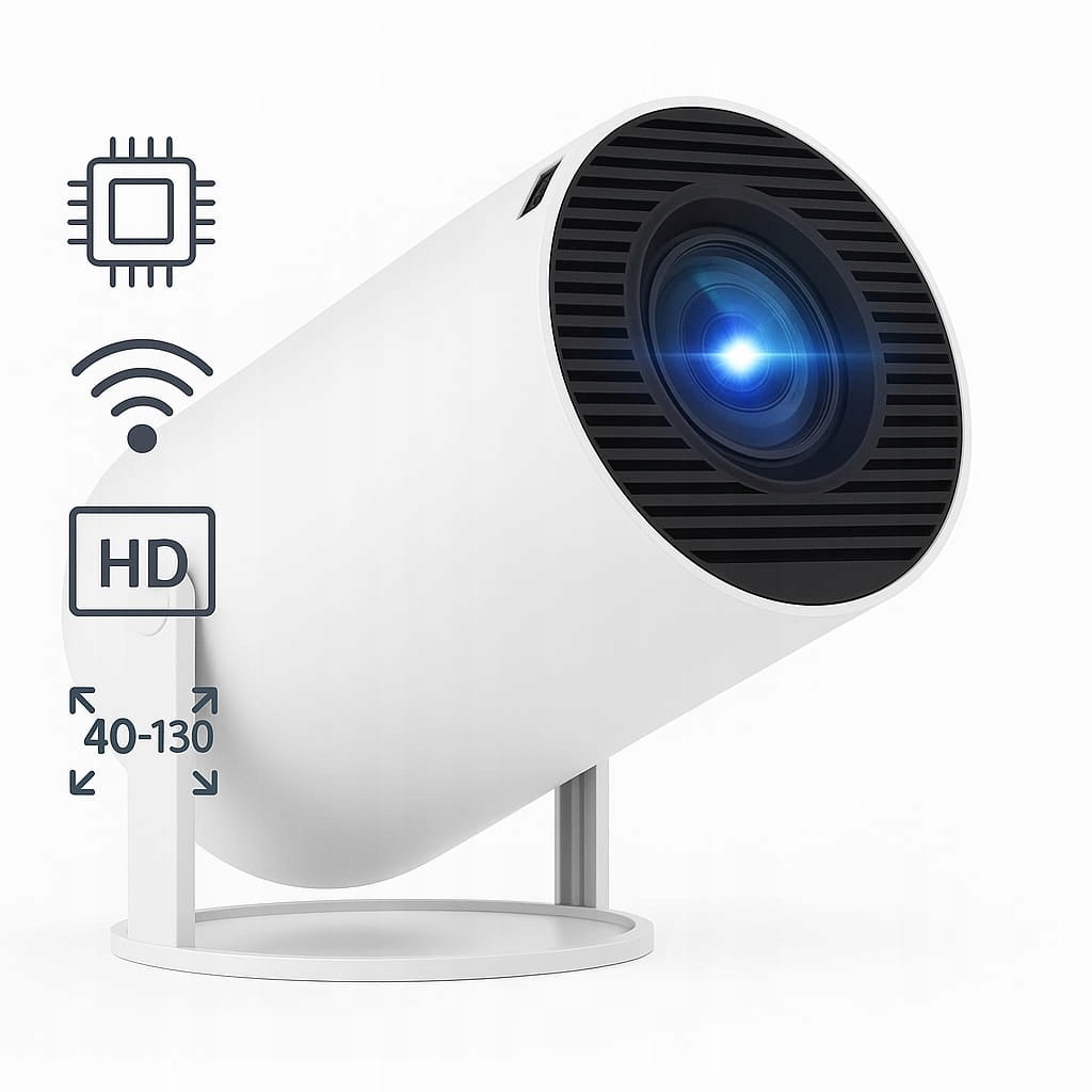 LED Projector HY 300 PRO White Android 9.0 WiFi HDMI 720p 130" Home Theater Brand no brand