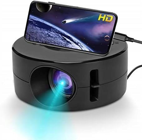 LED Projector Mini Projector Led Projector Portable for Kids Black