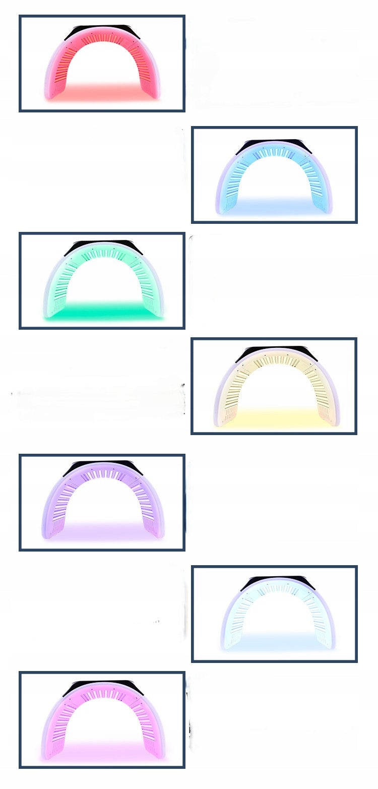 LED Red Light Therapy Lamp 7 Colors Face and Neck Care Medical device no