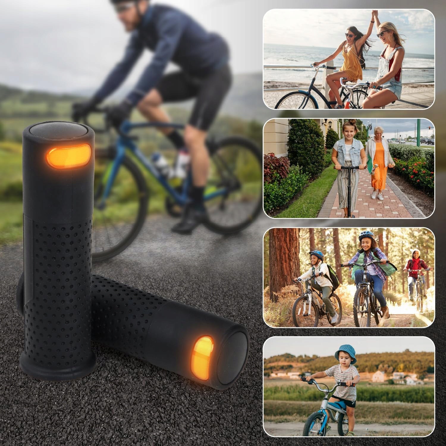 LED SCOOTER TURN SIGNAL LIGHT WITH HANDLE FOR XIAOMI NINEBOT Packaging status original