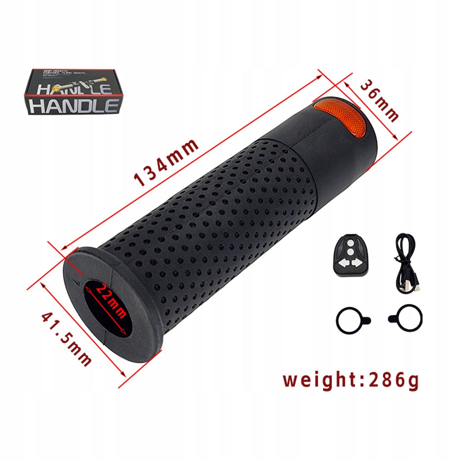 LED SCOOTER TURN SIGNAL LIGHT WITH HANDLE FOR XIAOMI NINEBOT Set contents lamp