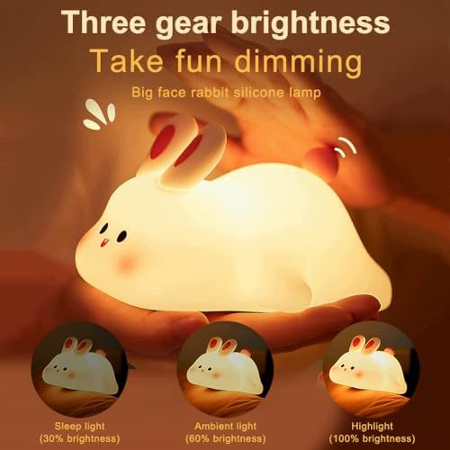 LED SILICONE BUNNY NIGHT LIGHT FOR KIDS GIFT 1200MAH Silicone Brand no brand