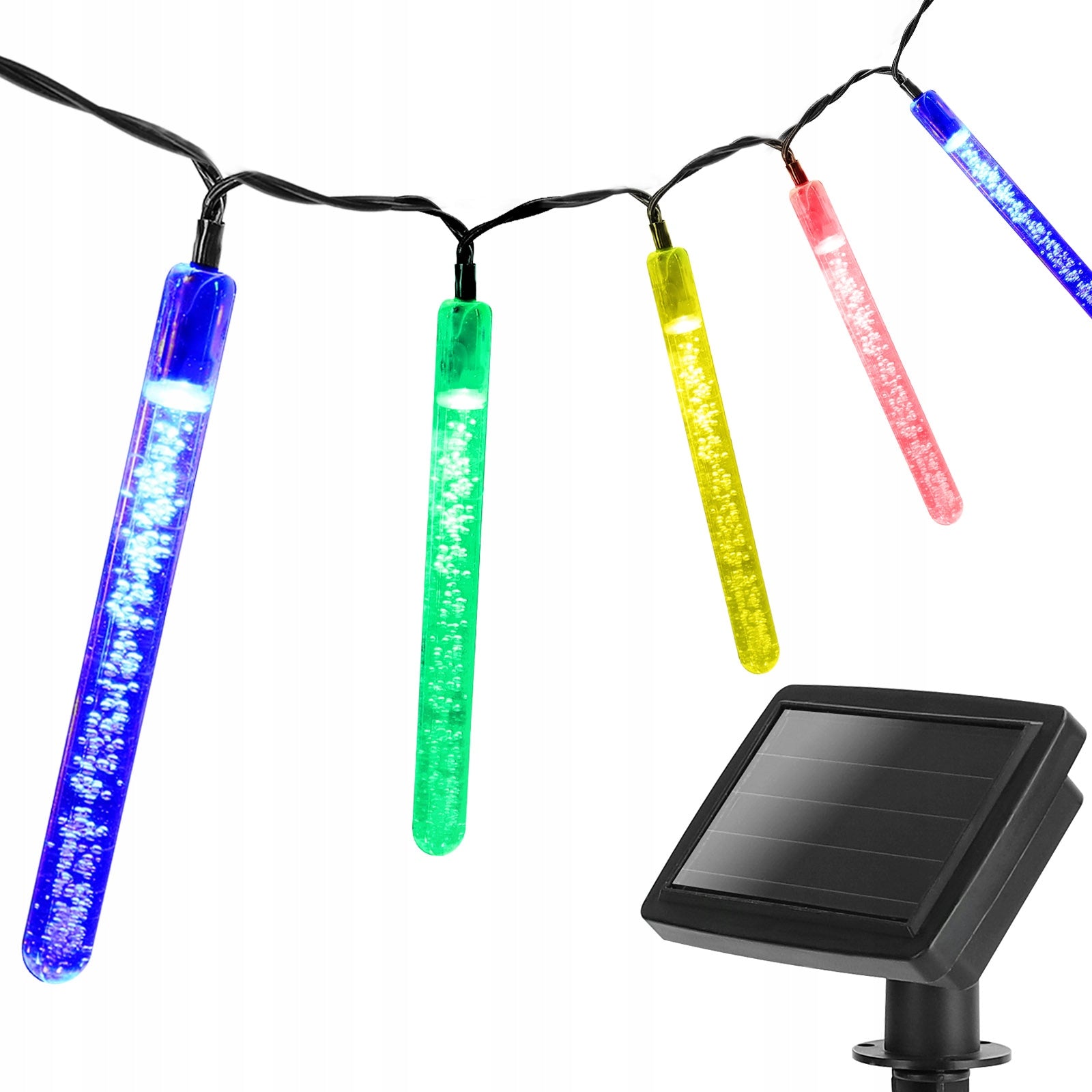 LED SOLÁRNÍ světelný řetěz – PROVAZY , 5.8m, zahradní dekorace Length 580 cm