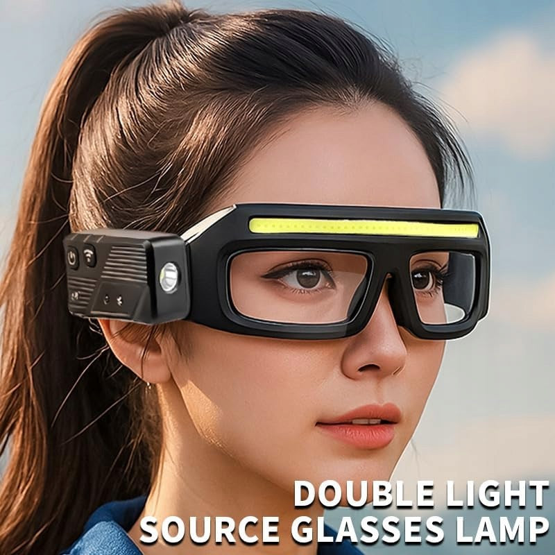 LED Safety Glasses with Lights with Motion Sensor and Touch Control (Blue) Brand no brand
