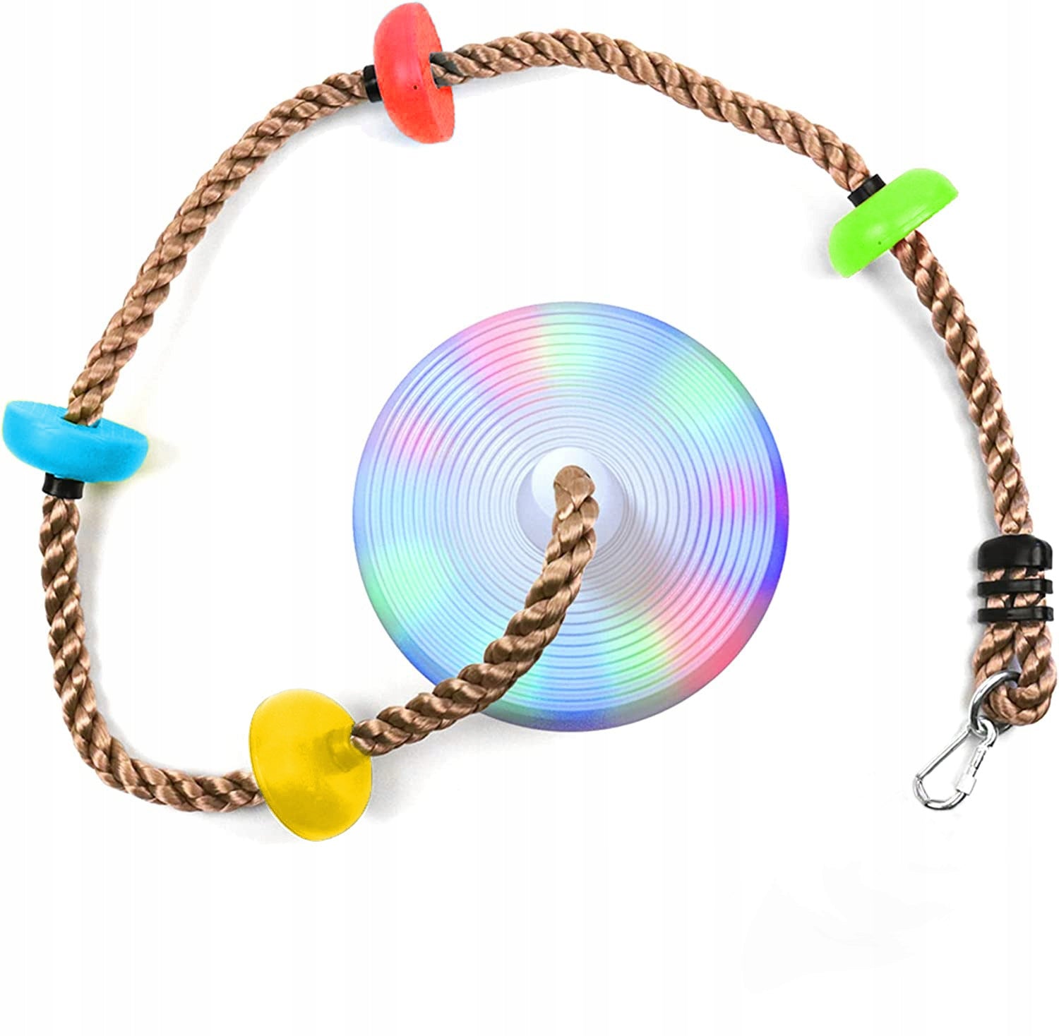 LED Swing + Climbing Rope for Children 45114 Brand no brand