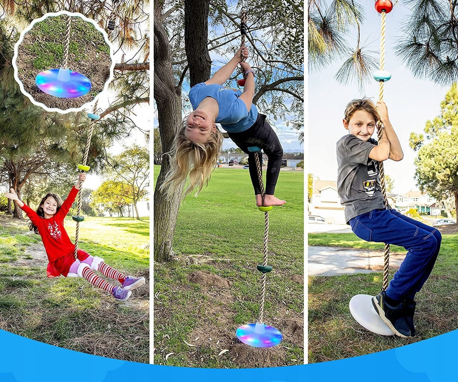 LED Swing + Climbing Rope for Children 45114 Character/Title none
