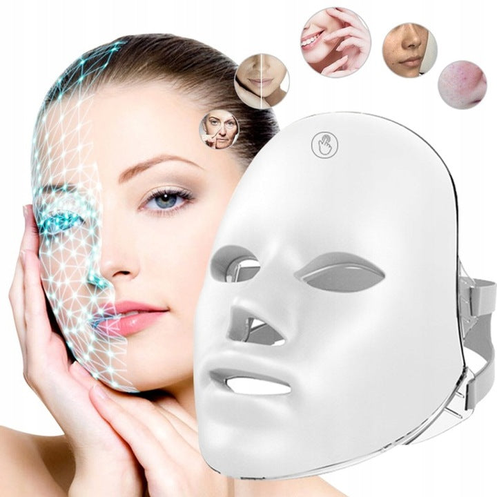 LED Therapeutic Mask 7 Colors Photon Face Care
