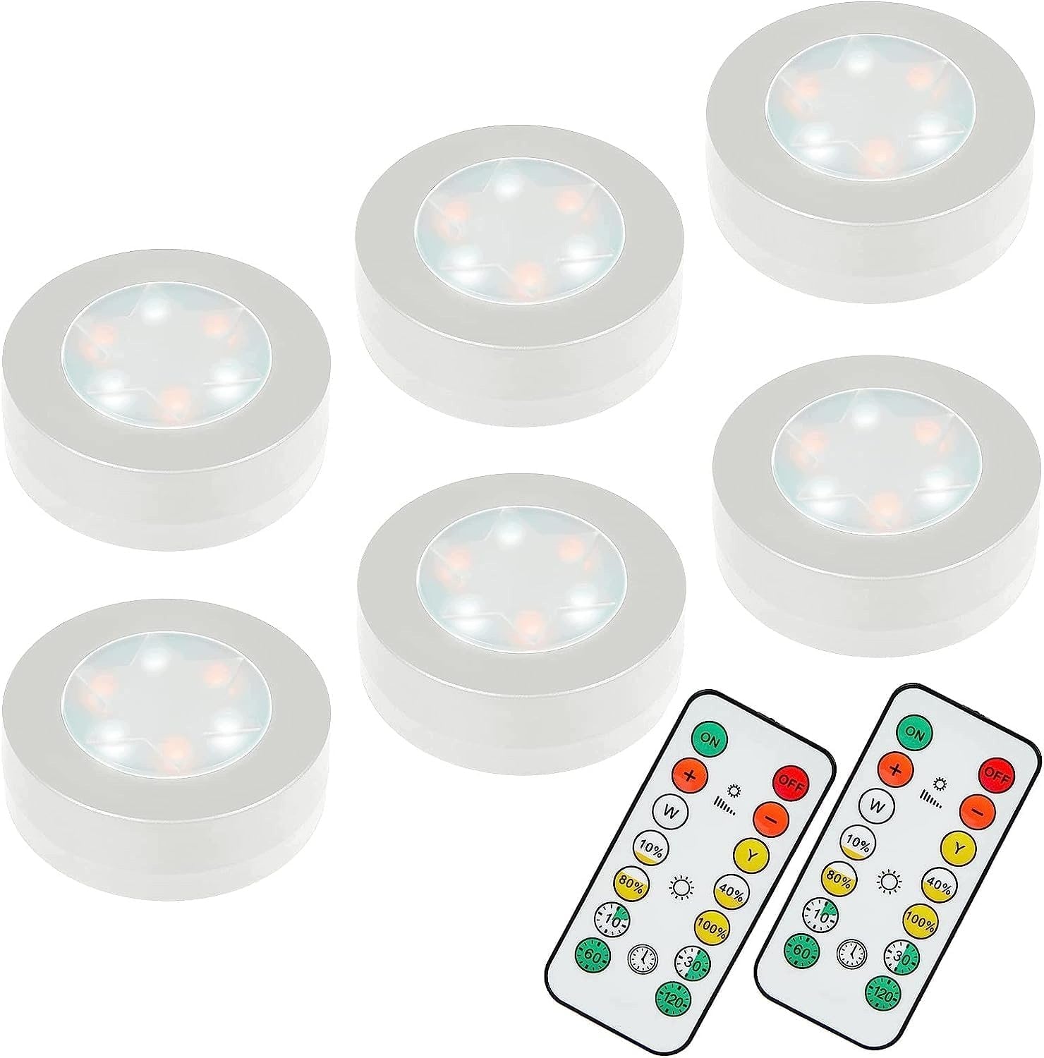 LED UNDER CABINET LIGHTING REMOTE CONTROL ADJUSTABLE BATTERY BRIGHTNESS