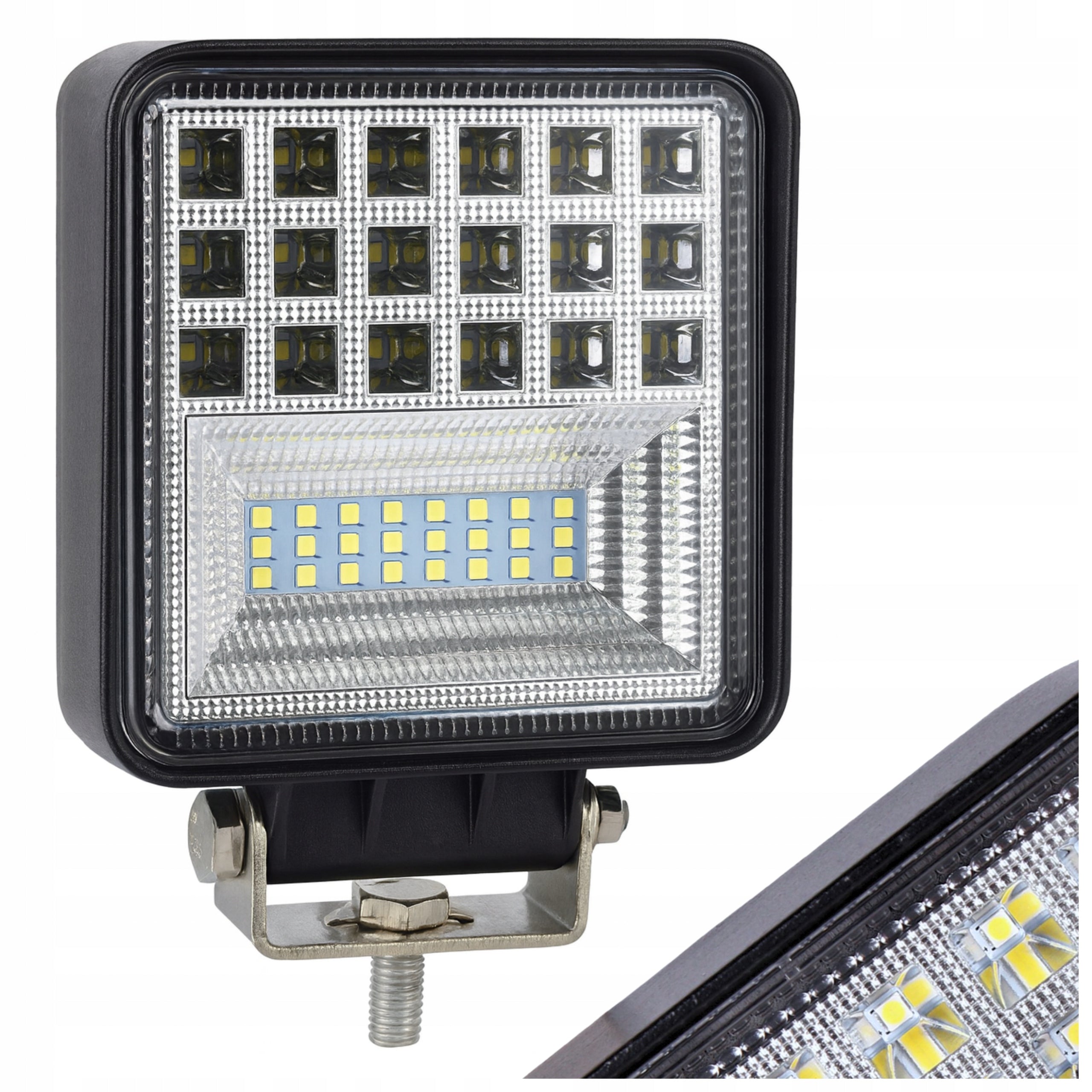 LED WORK LAMP 42X HALOGEN FOR AUTO TRACTOR QUAD OFFROAD 760 LUMENS