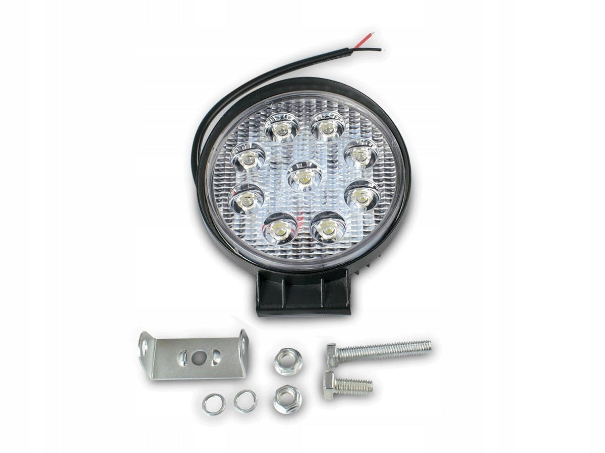 LED WORKING LAMP 10-30V 27W ROUND FOR CAR Color temperature 6000 K