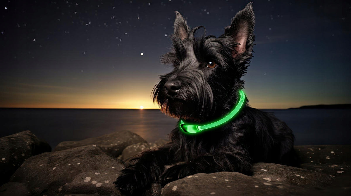 LED collar green S 40cm Manufacturer code LE09