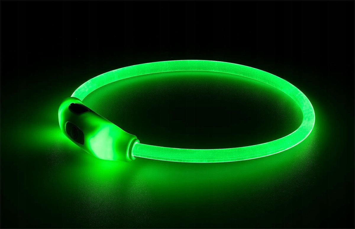 LED collar green S 40cm