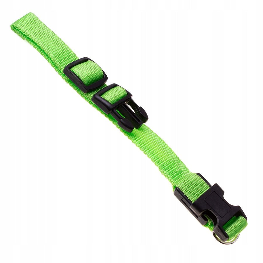 LED dog collar, size. S - green