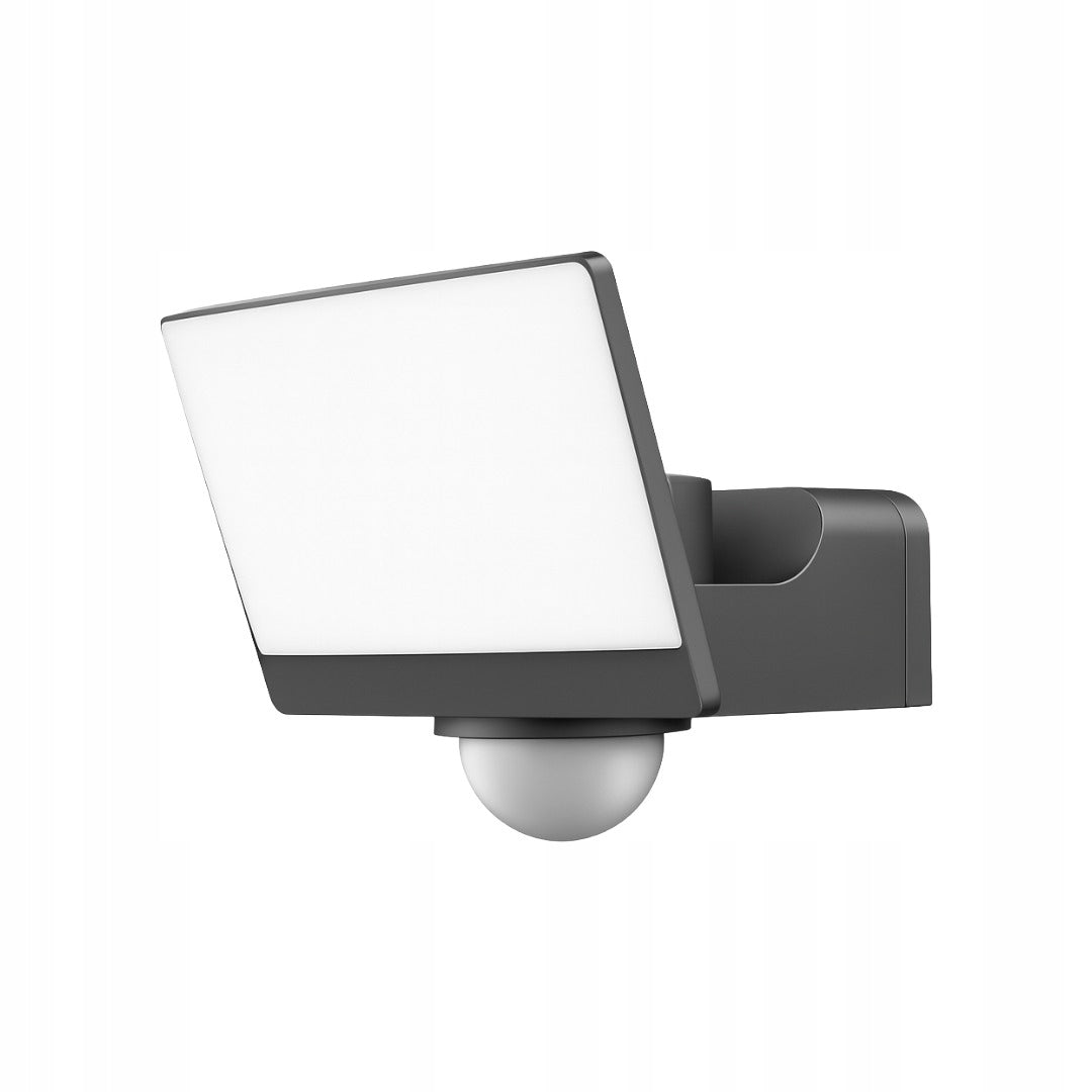 LED facade lamp 30W black 2000lm 4000K with motion and dusk sensor