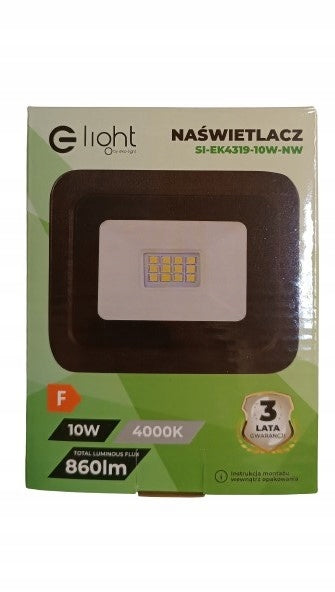 LED floodlight 10W 4000K EAN (GTIN) 5902693784319