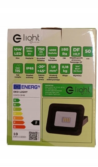 LED floodlight 10W 4000K Manufacturer code SI-EK4319-10W-NW