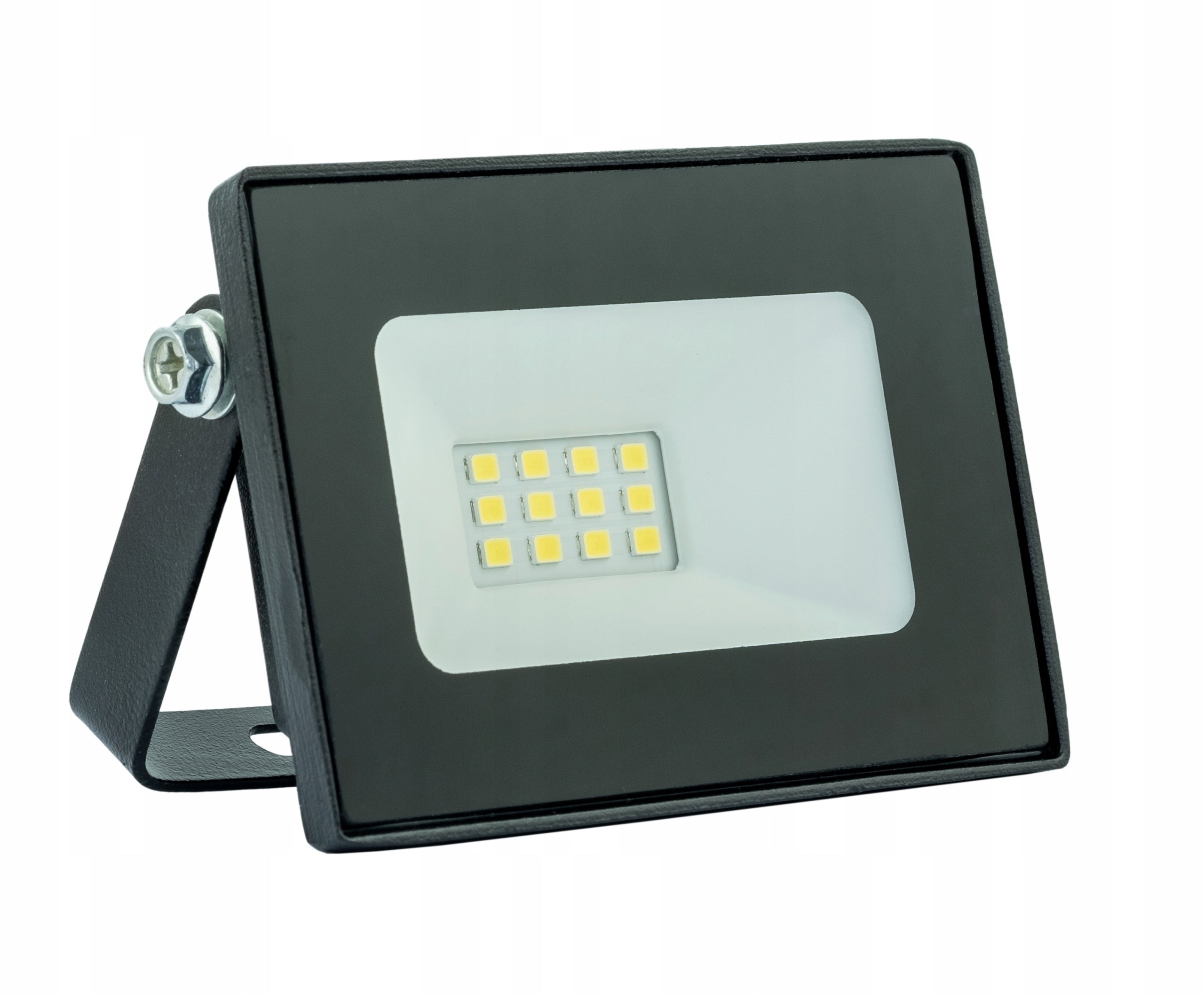 LED floodlight 10W b.cold 6500K 900lm housing BLACK CRUX GERMINA Batteries included no