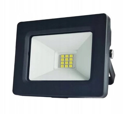 LED floodlight 10W b.cold 6500K 900lm housing BLACK CRUX GERMINA