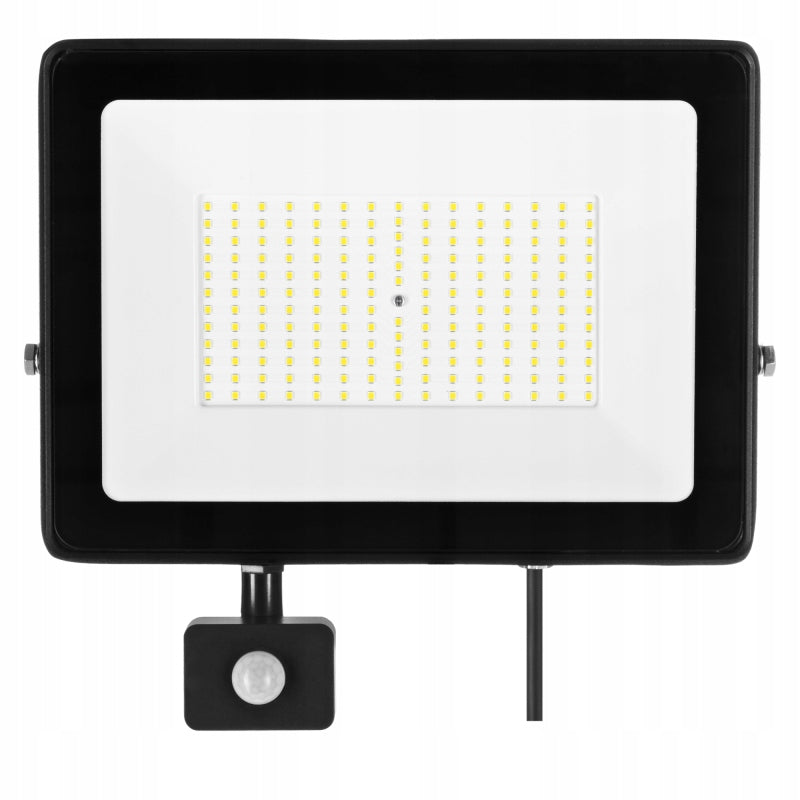 LED floodlight 150W with PIR sensor 230V IP44 white neutral SOLIS Manufacturer code NAS-150WNPIR