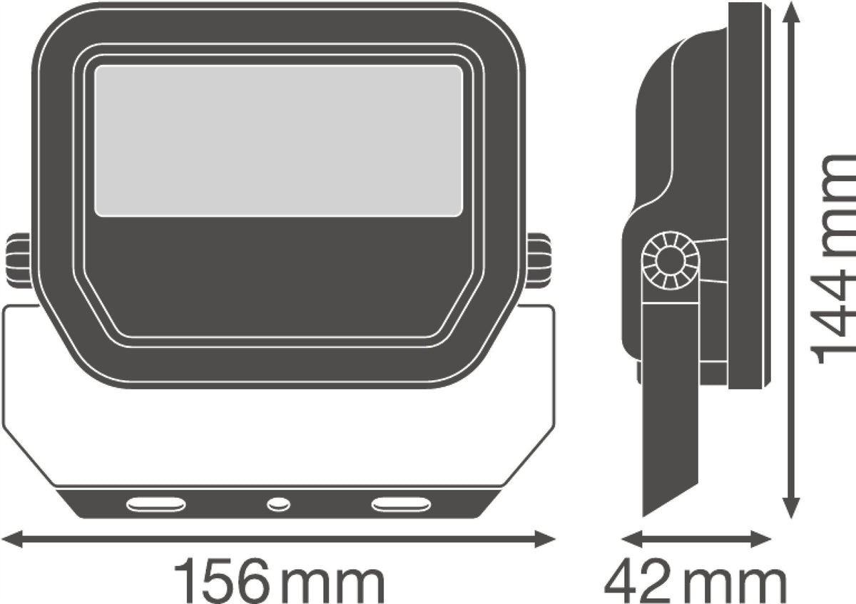 LED floodlight 20W b.warm 2400lm IP65 LEDVANCE Color temperature 3000 K