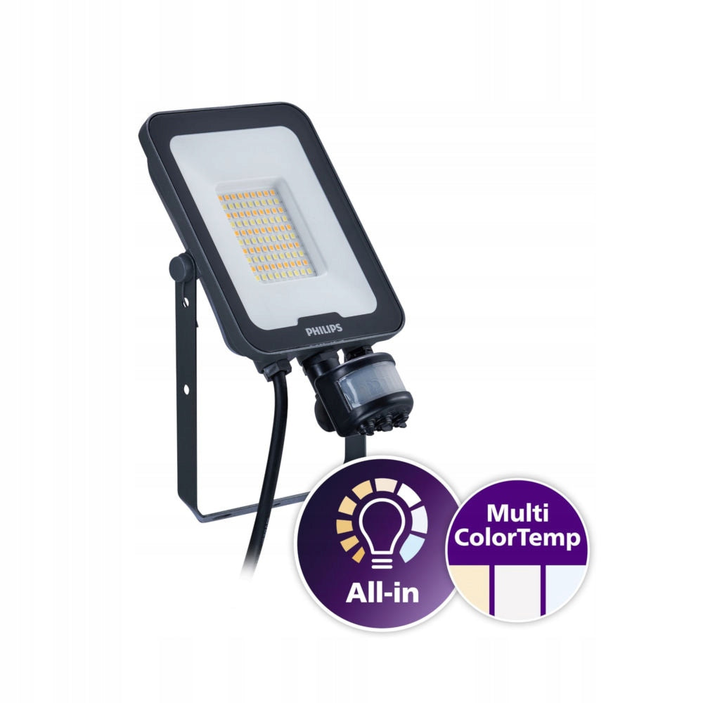 LED floodlight 30W 3600lm BVP167 All-in-one with motion sensor Philips