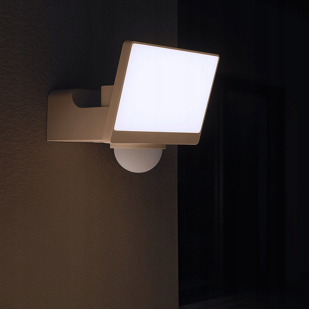 LED floodlight 30W 4000K 2000lm PIR motion sensor white IP54 DAVOS Milagro Batteries included no