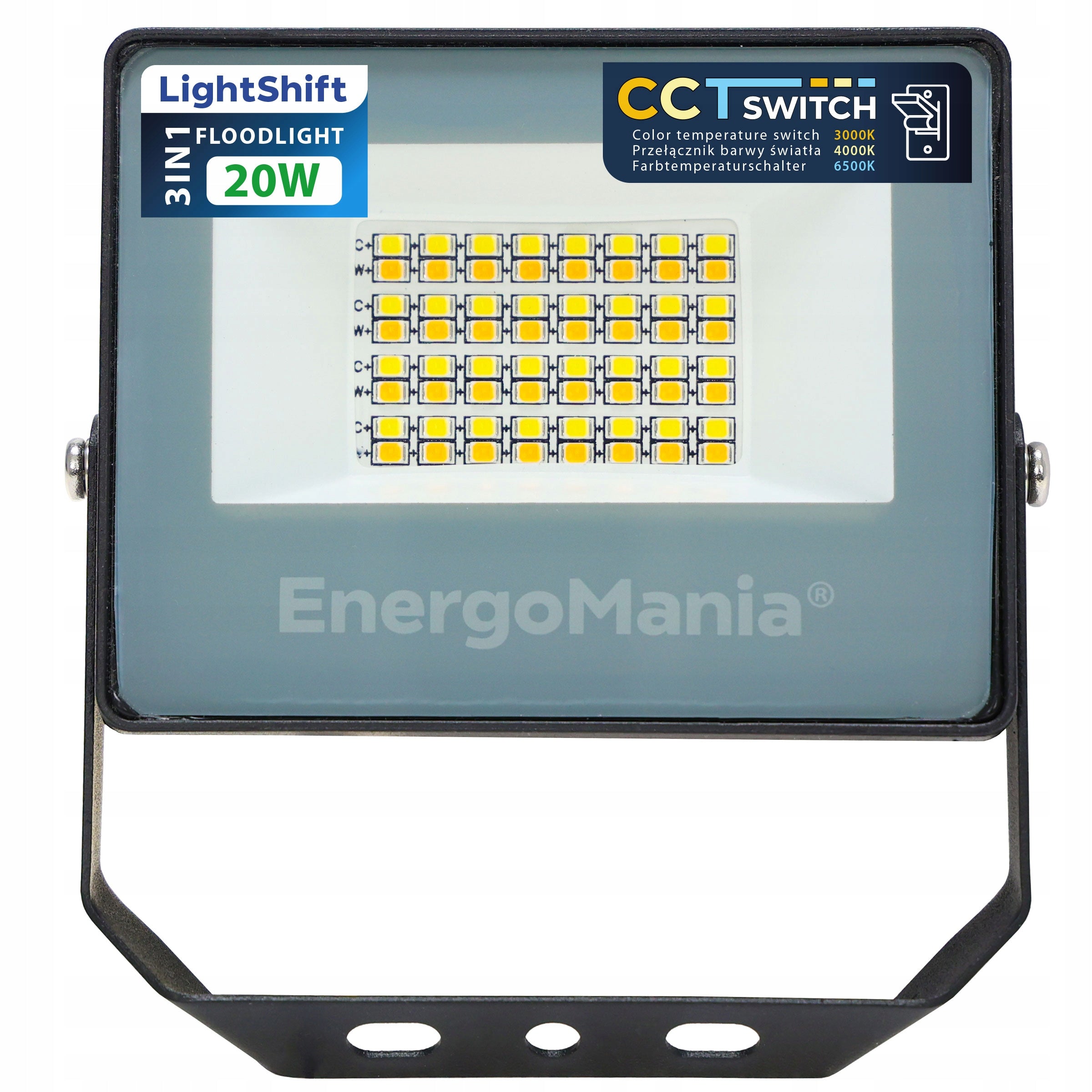 LED floodlight LightShift CCT 20W 2700 lm 3in1 warm neutral cold 5 GW