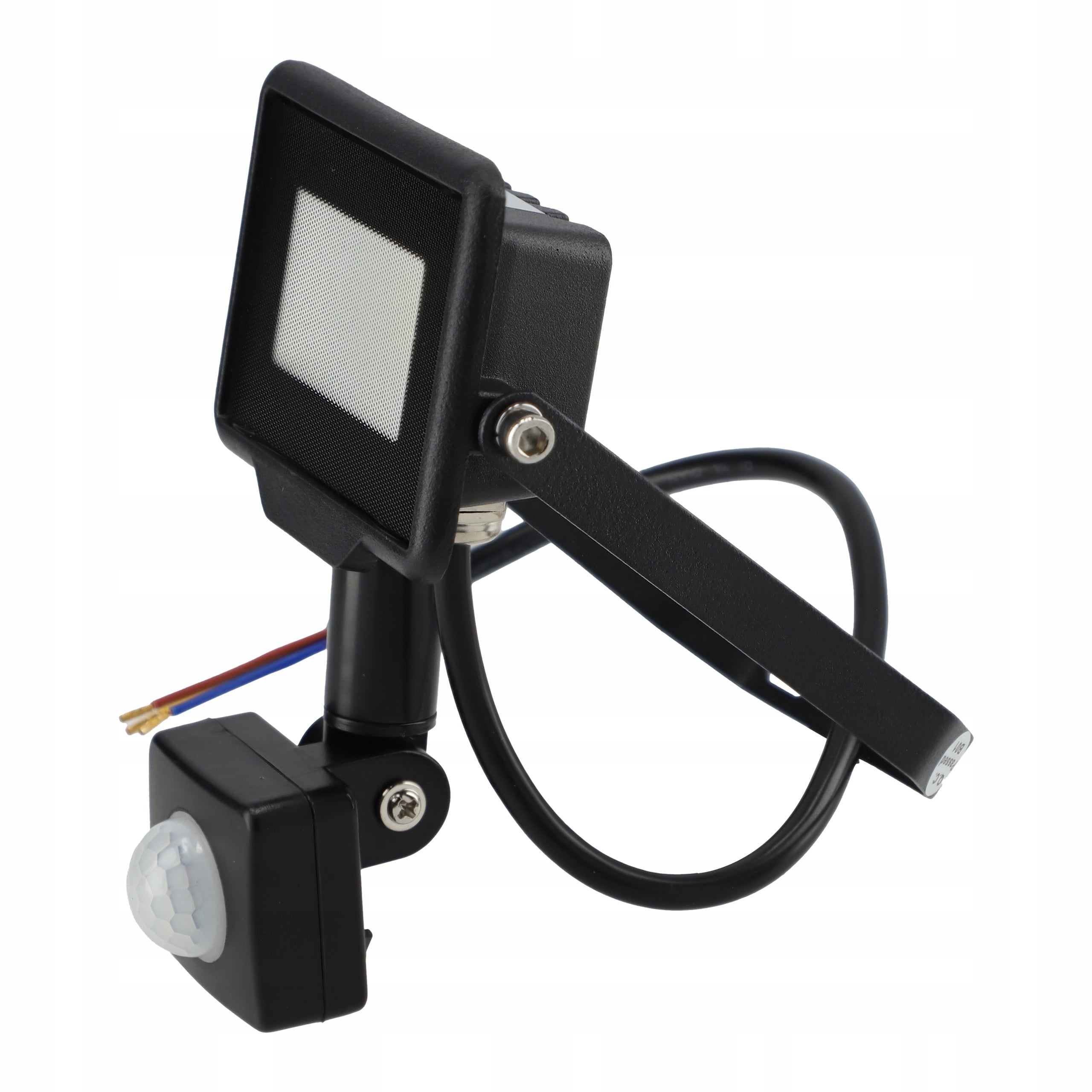 LED floodlight SLIM 10W halogen with MOTION AND dusk SENSOR reflector Color black