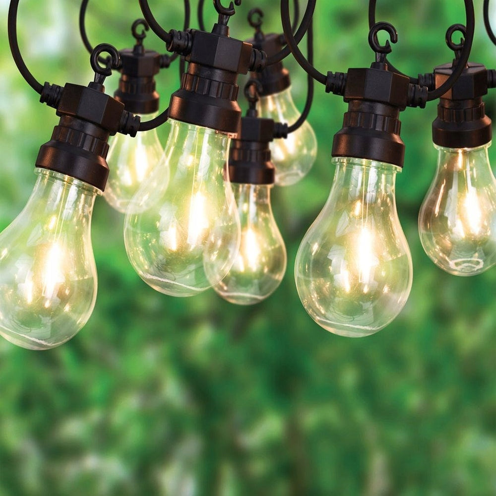 LED garden garland 12,5 m 20 bulbs IP44 black Brand ProGarden