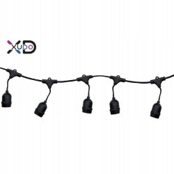 LED garland 20m 20x E27 with 1W bulbs