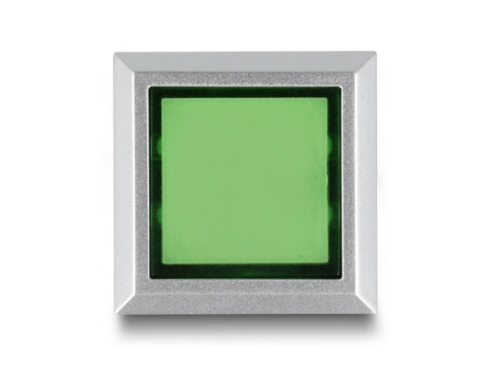 LED indicator light 16 mm green square 12 V Delock 22056 Manufacturer code 22056