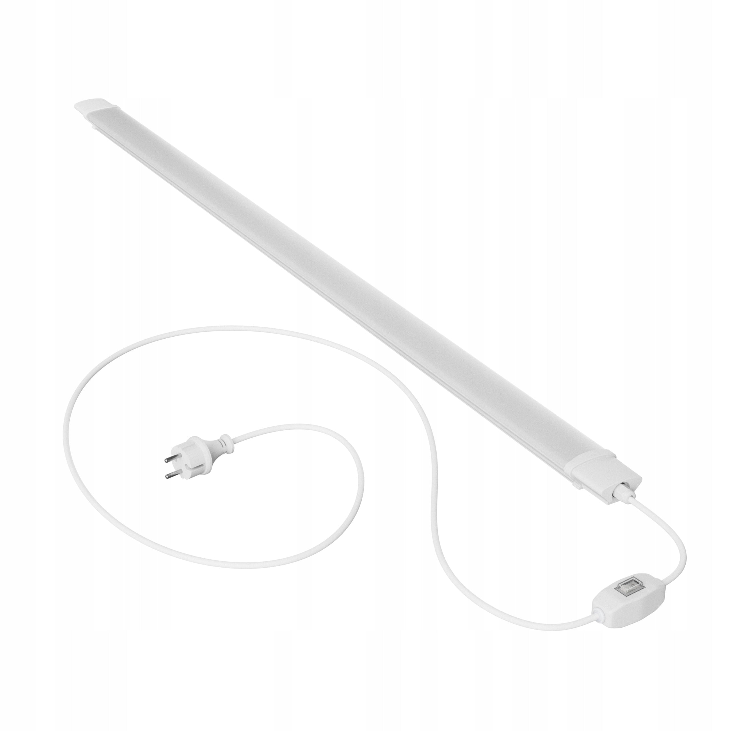 LED lamp 120cm 36W 4000K IP65 with switch for warehouse