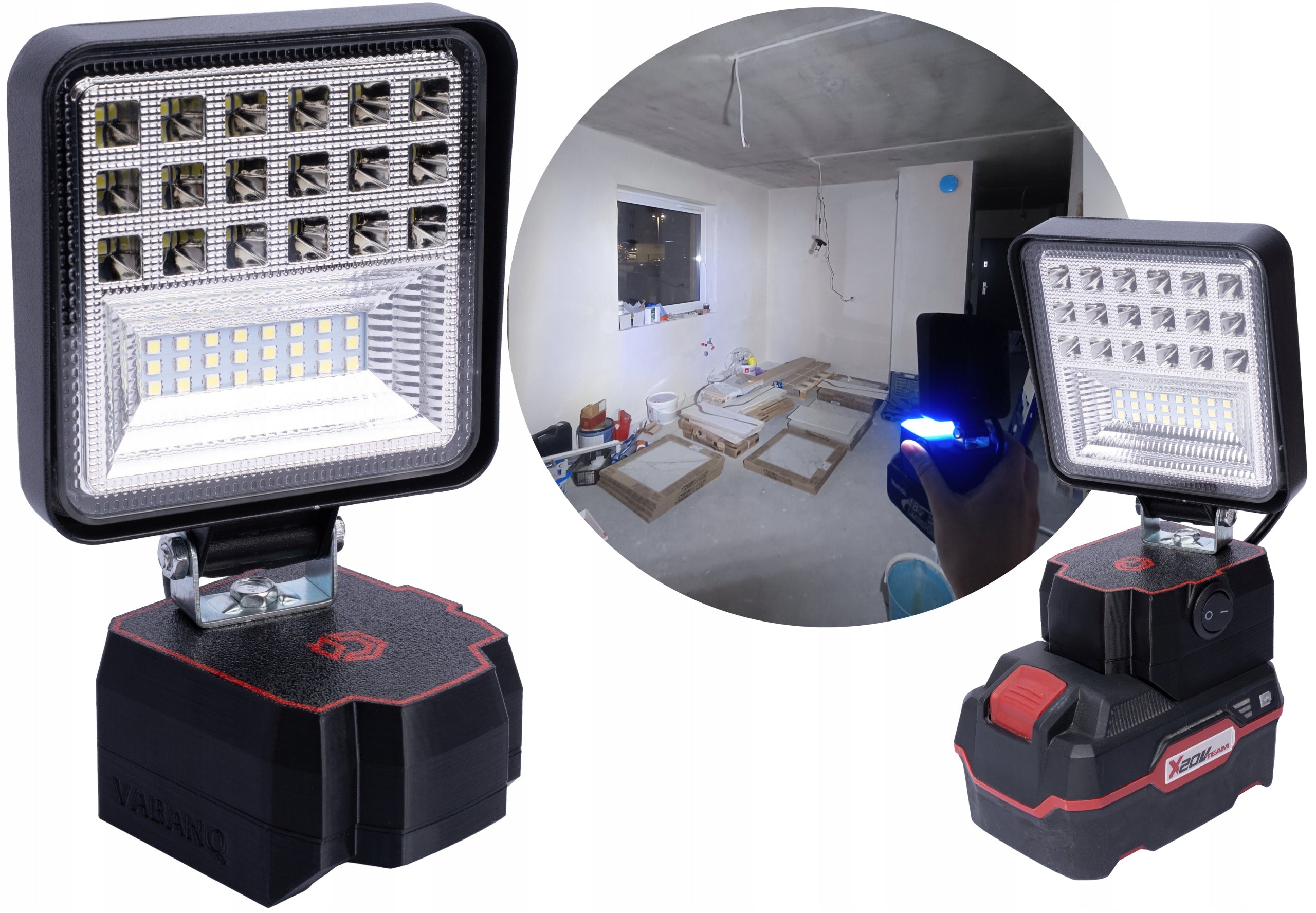LED lamp for Parkside X20V 20V HALOGEN WORKING WORKSHOP LAMP
