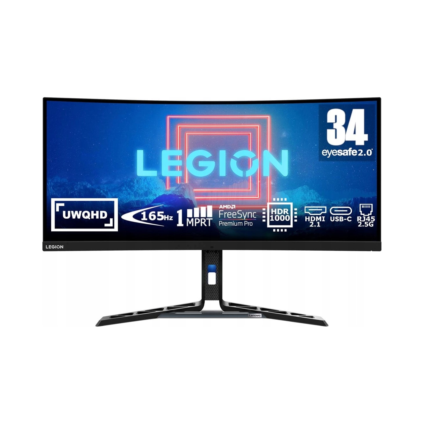 LED monitor Lenovo Y34wz-30 (67B0UAC1EU) 34'' UWQHD VA 165Hz OC 180Hz 1ms