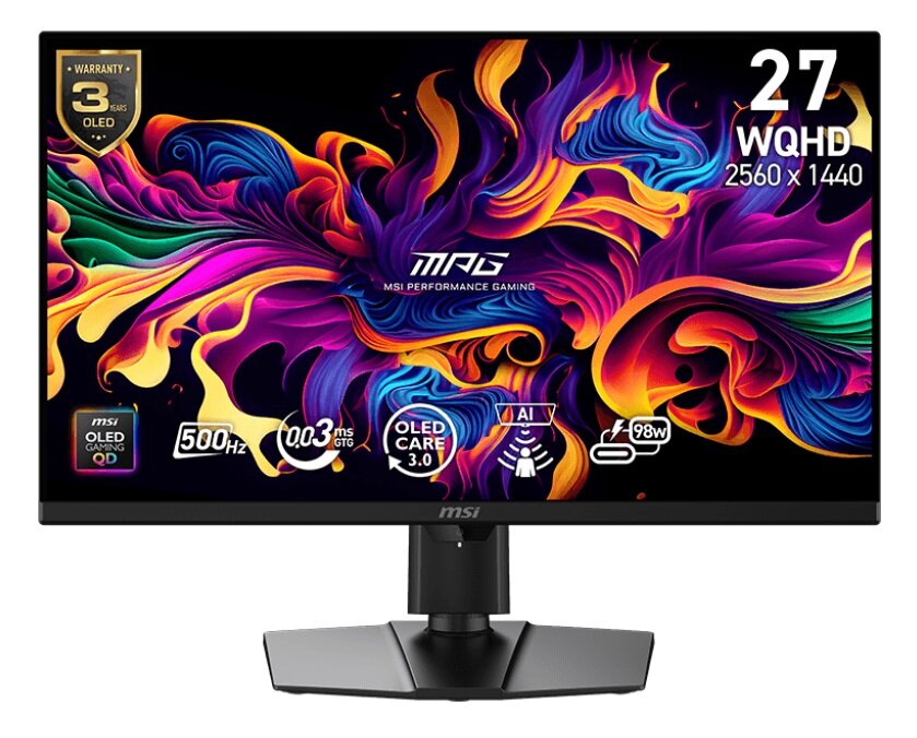 LED monitor MSI MPG 271QR QD-OLED X50 26,5" 2560 x 1440 px