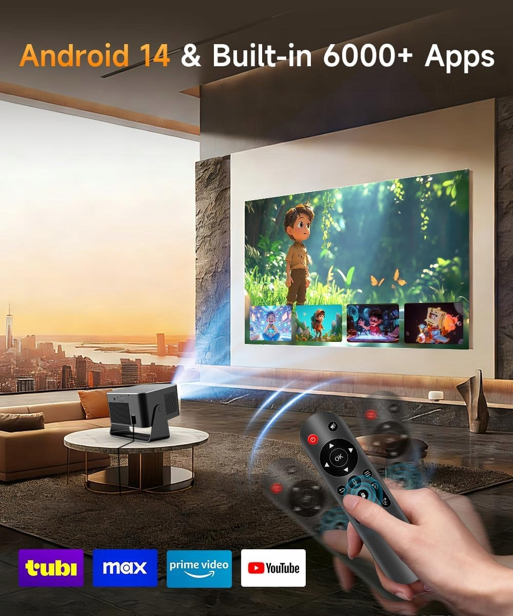 LED projector Magcubic HY350MAX 4K Android 14 WiFi 6 BT 5.4 Autofocus 180° Manufacturer code Magcubic 900ANSI