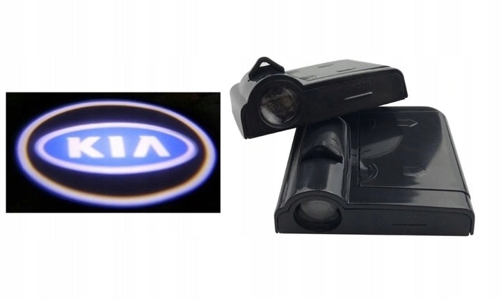 LED projector logo KIA 3D HD, wireless, door, 2 pcs.