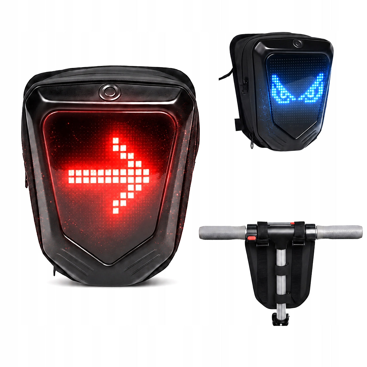 LED screen bag for scooter and daily riding with Bluetooth connectivity Manufacturer code SCT-4 Torba do skuterów i rowerów PL