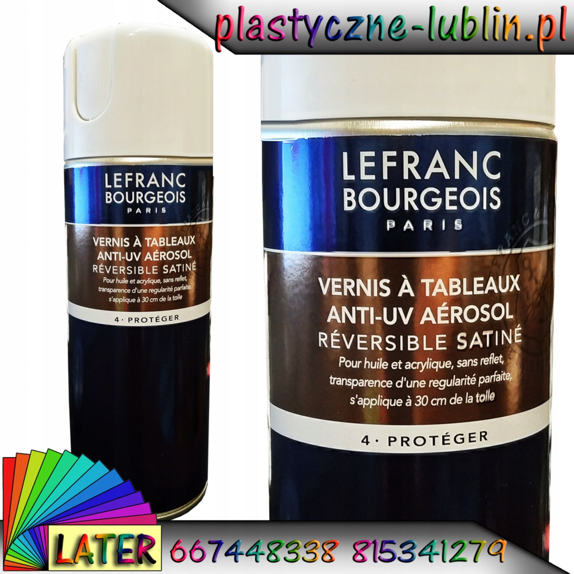 Sprühlack für Ölfarben LB Satin Anti-UV, 400 ml 