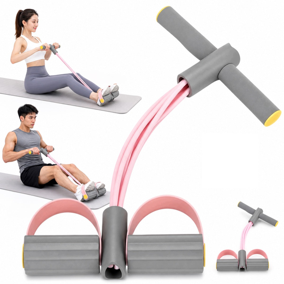 LEG EXTENDER THIGH HANDS ABDOMINAL HANDS Tape Resistance Rubber for Training