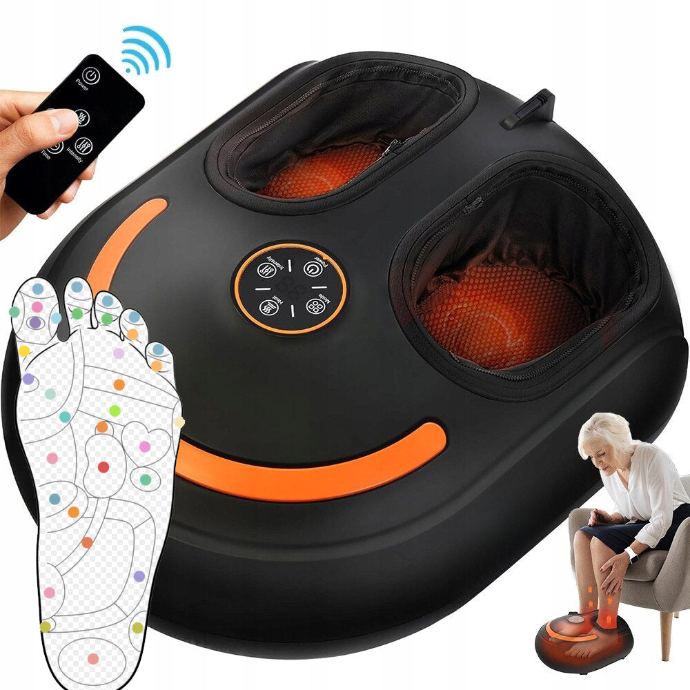 LEG FOOT MASSAGER HEATING KNEADING ROLLING 4IN1 4 MODES REMOTE CONTROL Packaging status original