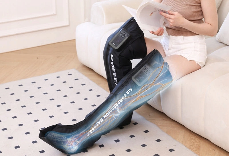LEG MASSAGER PNEUMATIC DRAINAGE VEIN THROMBOSIS SWELLING MOTHER'S DAY Packaging status original