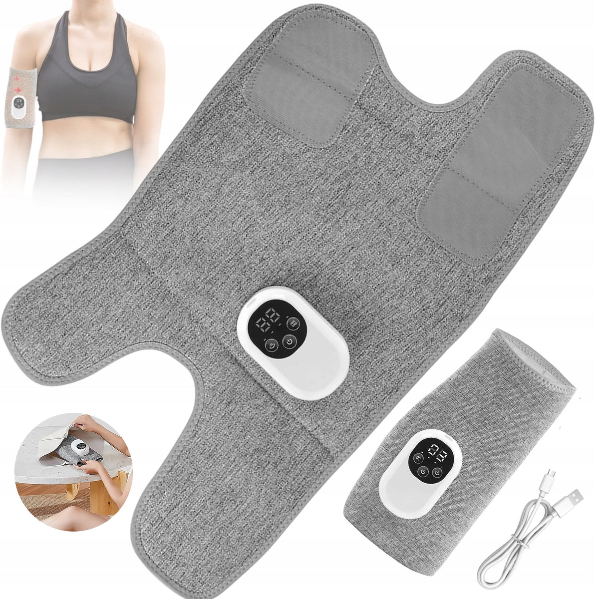 LEG MASSAGER WITH HEATING 4 MASSAGE FORCES RELIEVES MUSCLE PAIN AND