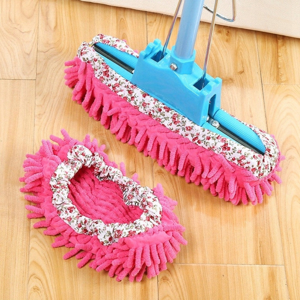 LEG MOP SHOES SLIPPERS MICROFIBER FLOOR CLEANING PADS Packaging status original