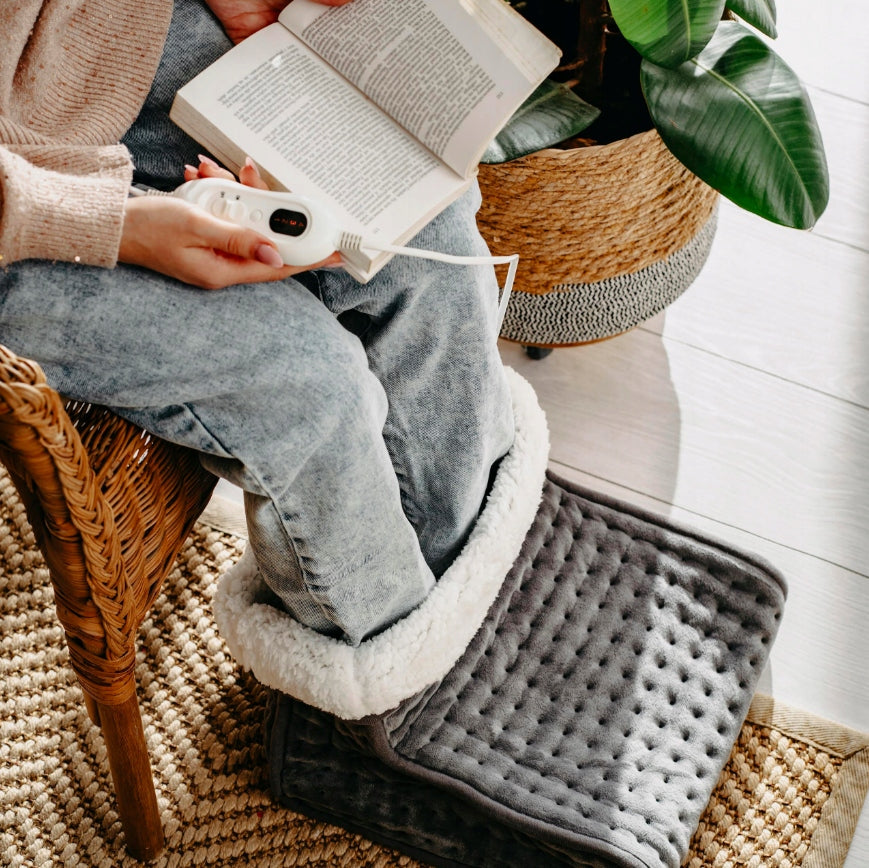 LEG WARMER FLEECE HEATED SHOES WITH REMOTE CONTROL AND ADJUSTABLE SOFT XL Packaging status original