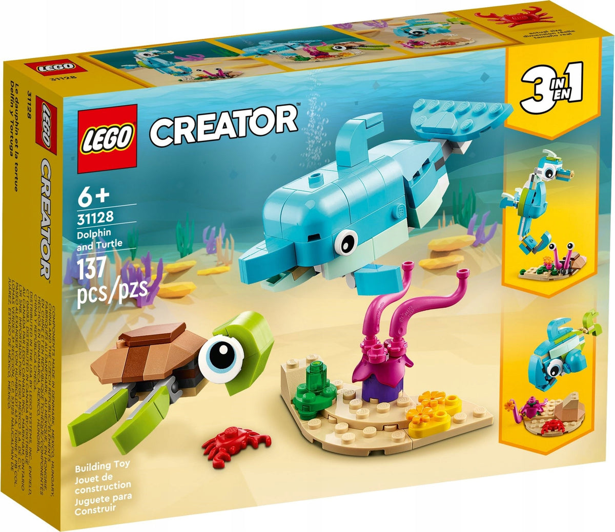 LEGO 31128 Creator 3in1 - Dolphin and turtle