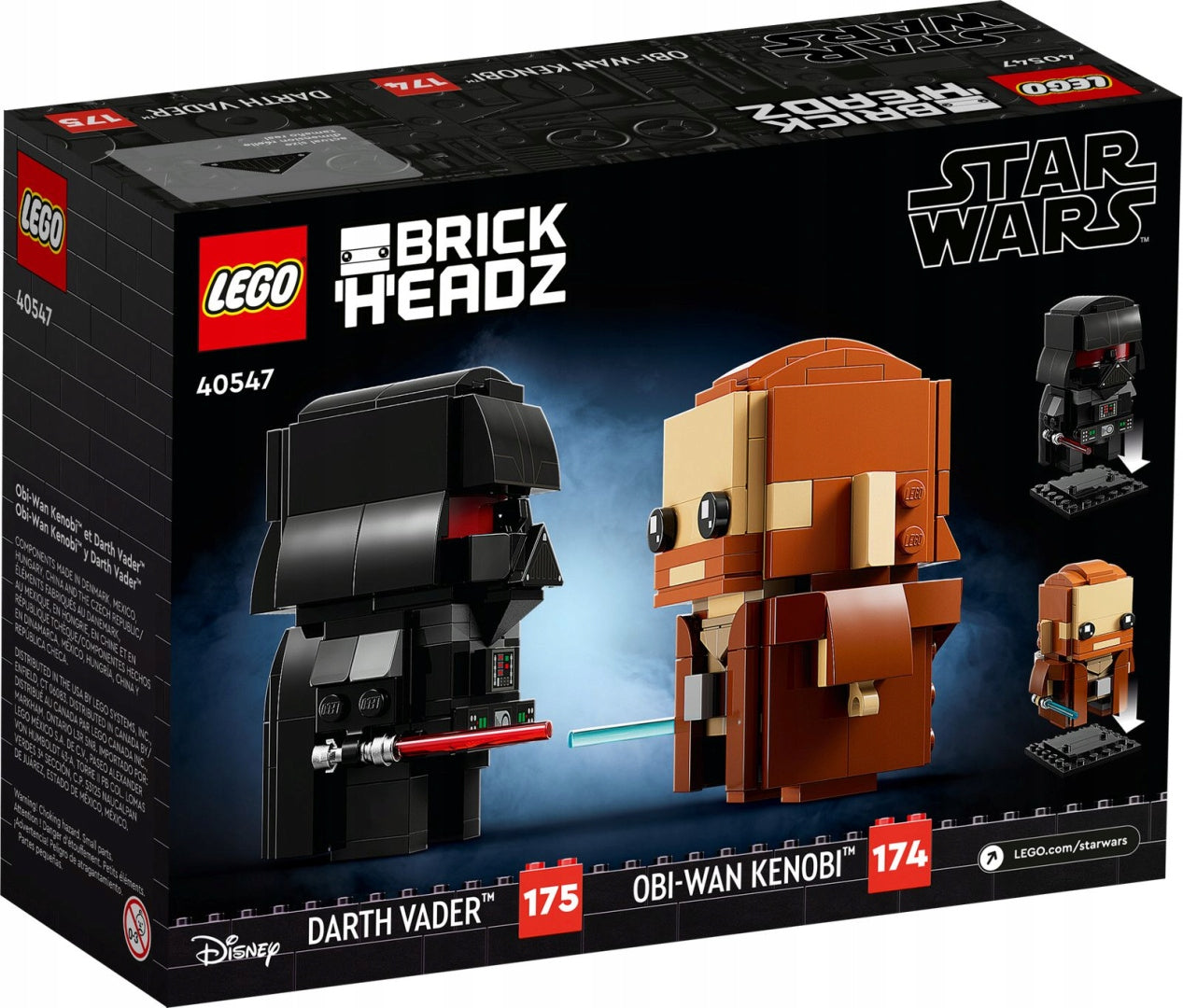 40547 LEGO® BrickHeadz Obi-Wan Kenobi and Darth Vader